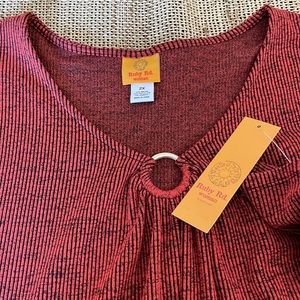 Ruby Rd. Woman Size 2X Top, NWT